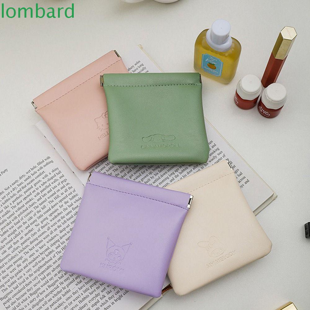 LOMBARD Túi Đựng Tiền / Thẻ Hình Mèo Kitty / Cinnamoroll Dễ Thương Tiện Dụng Cho Nữ