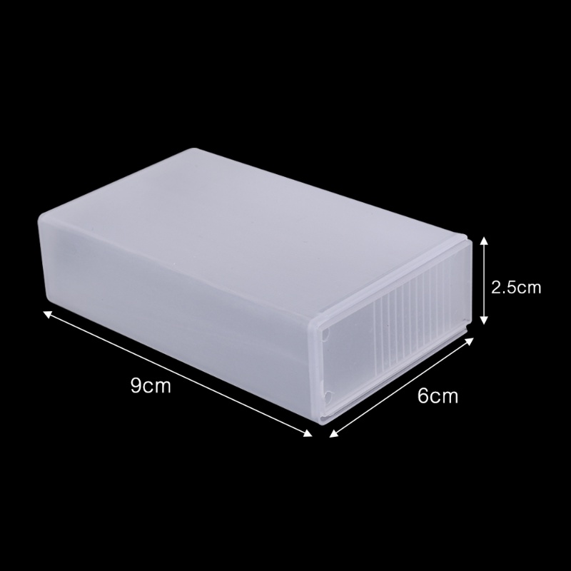 Hộp Nhựa Trong Suốt Chống Bụi Có Thanh Trượt Đựng Dây Cáp Sạc USB