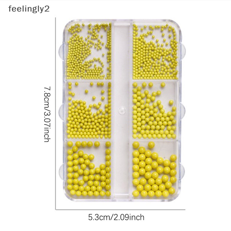 [Hàng Có Sẵn] Hộp 6 Ngăn Đựng Hạt Cườm 3D Trang Trí Móng Tay Nghệ Thuật (F)
