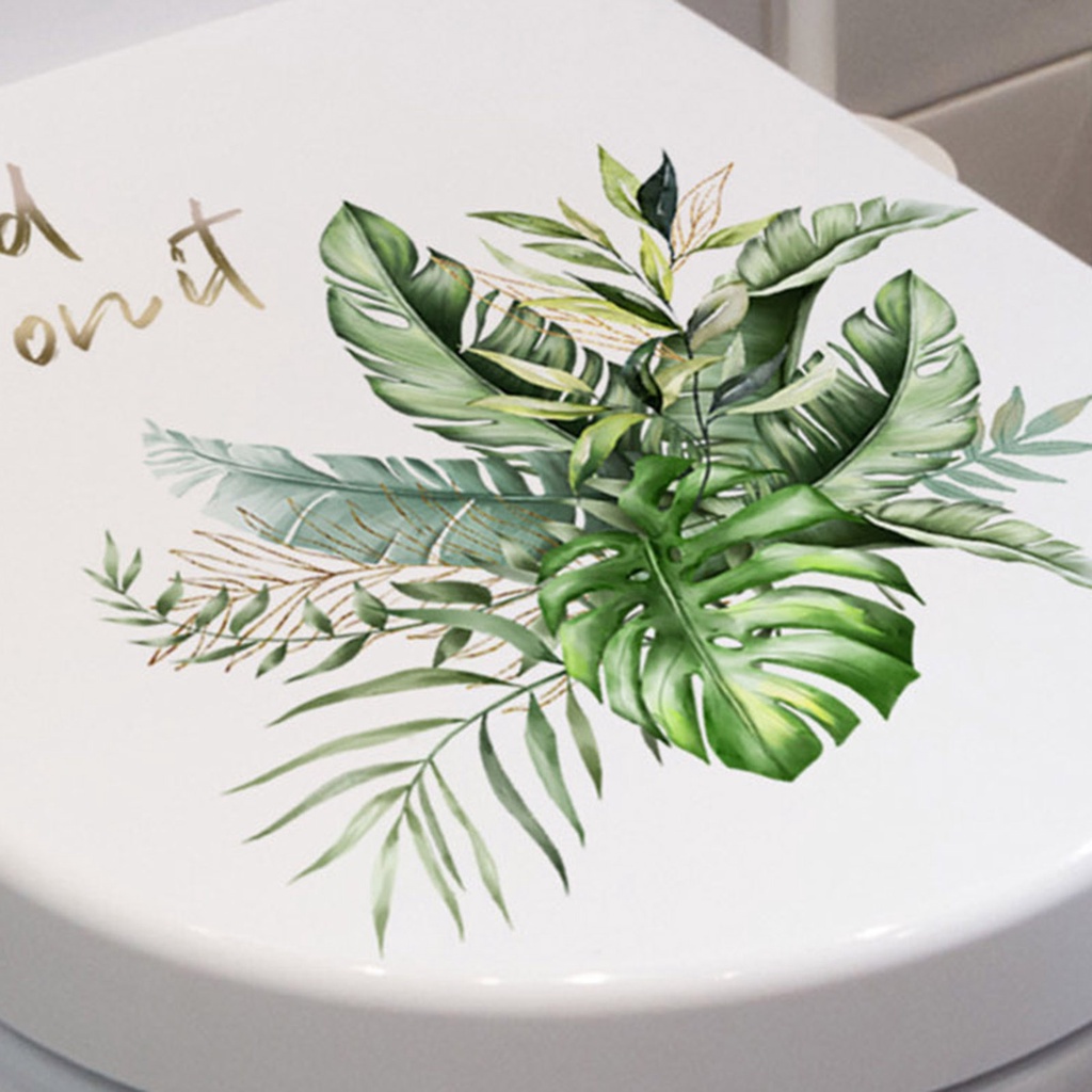 Miếng Dán Trang Trí Toilet In Chữ Tiếng Anh Bằng PVC Chống Thấm Nước