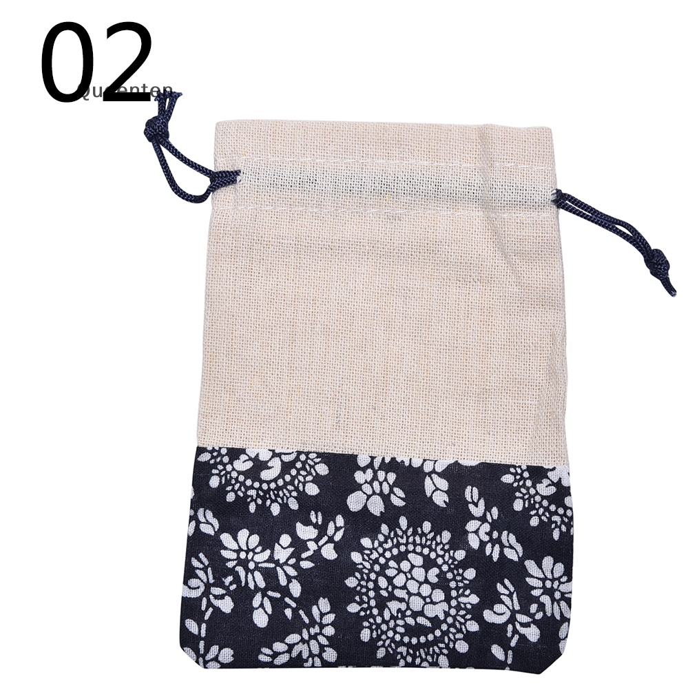 Bộ 2 Túi Vải Cotton Đựng Trang Sức Xinh Xắn