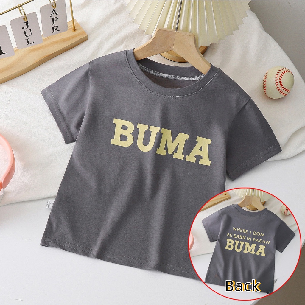 Áo Thun Cotton Ngắn Tay Cổ Tròn Thời Trang Mùa Hè Cho Bé