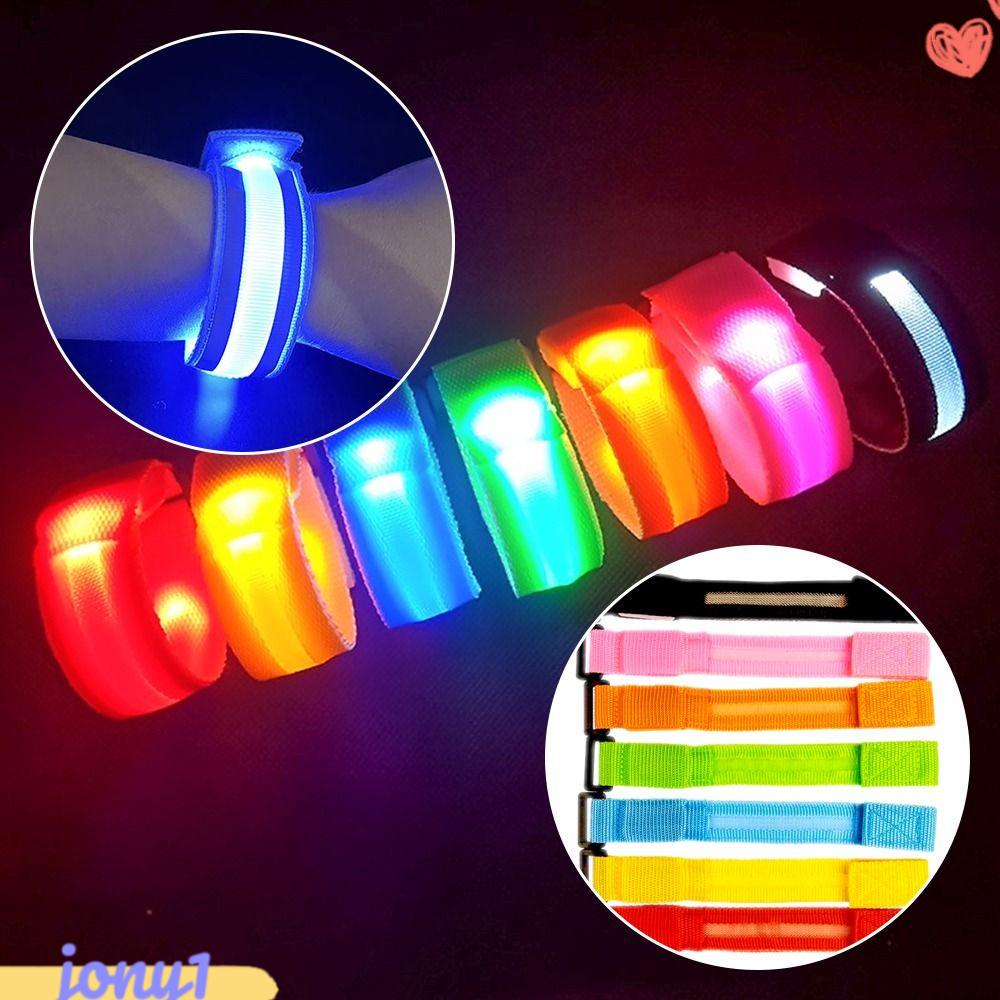 JONYE Băng Đeo Cánh Tay Phát Quang Điều Chỉnh Được Dùng Pin Khi Chạy Bộ Ban Đêm
