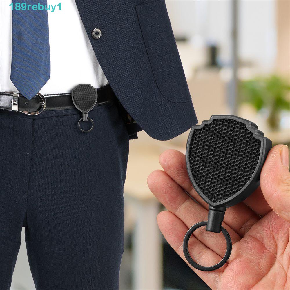 REBUY1 Kẹp Giữ Thẻ Tên Chống Thất Lạc Có Thể Thu Gọn Tiện Dụng