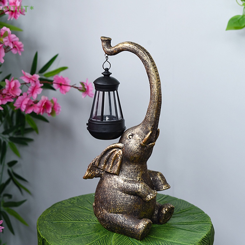 Tượng Voi Bằng Nhựa Resin Trang Trí Sân Vườn Mới