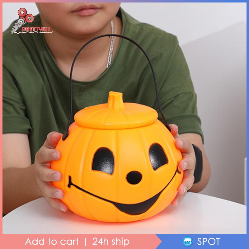 Xô Đựng Kẹo Có Tay Cầm Trang Trí Halloween