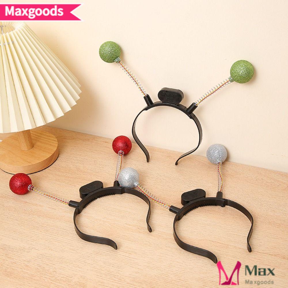 MAXG Băng Đô Cài Tóc Bằng Nhựa Có Ăng Ten Hóa Trang Halloween