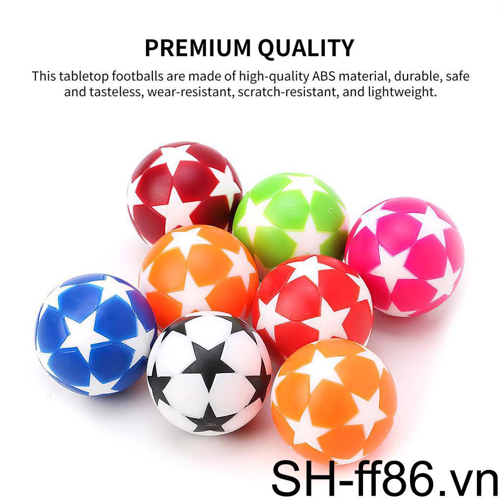 Bộ 8 Quả Bóng Đá Bằng Nhựa Chống Mài Mòn Kích Thước 32mm