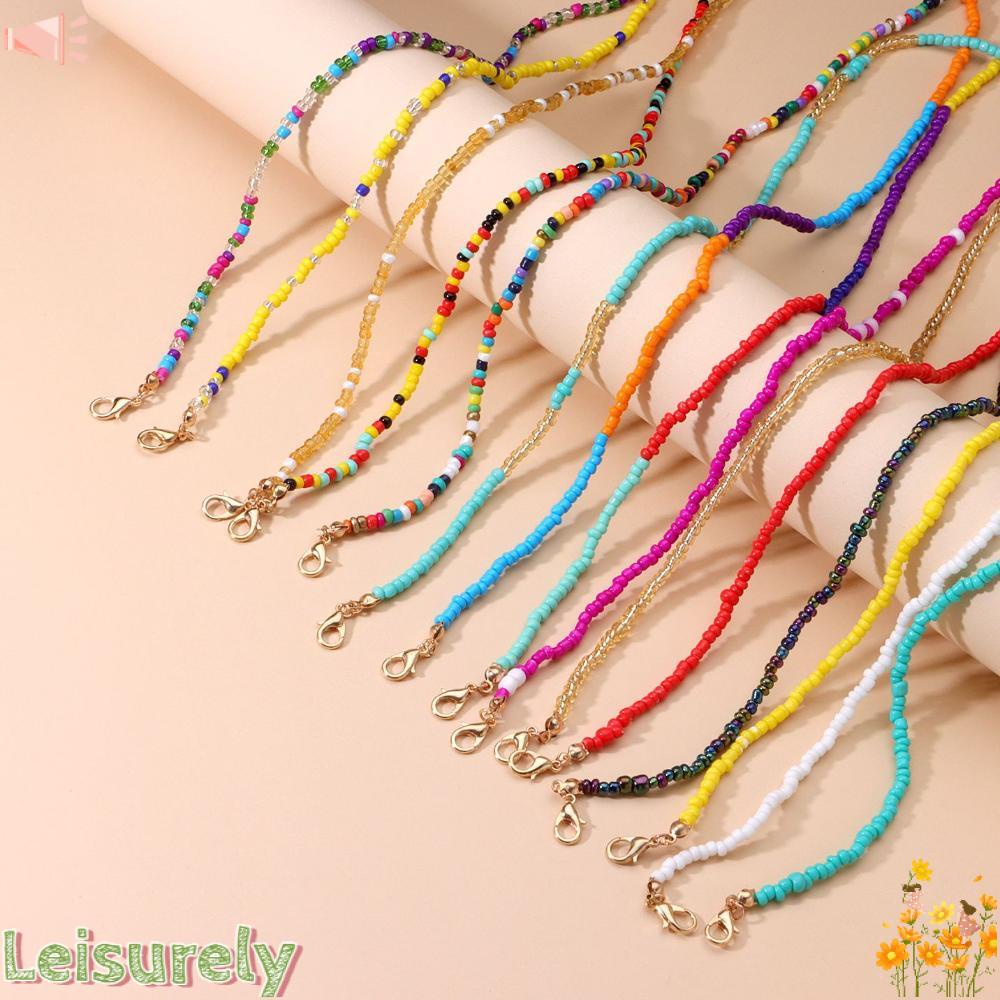 LEILY Dây Đeo Mắt Kính Xỏ Hạt Nhiều Màu Sắc Cho Nữ