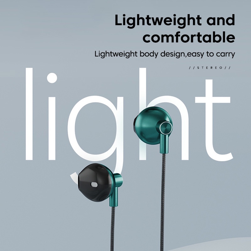 Tai Nghe Nhét Tai Jack 3.5mm / Type-C Có Micro Thiết Kế Thời Trang Năng Động