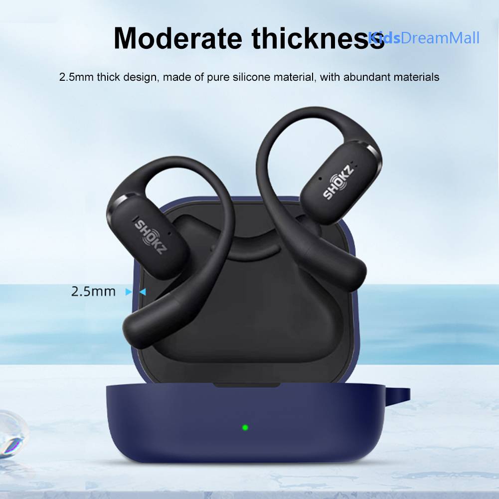 Vỏ Bảo Vệ Hộp Sạc Tai Nghe Shokz OpenFit Bằng Silicon Chống Thấm Nước Tiện