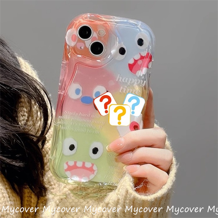 Ốp Điện Thoại Silicone Mềm Họa Tiết Hoa / Quái Vật / Cầu Vồng Cho iPhone 11 13 12 14 Pro Max X XR Xs Max 6 7 8 Plus