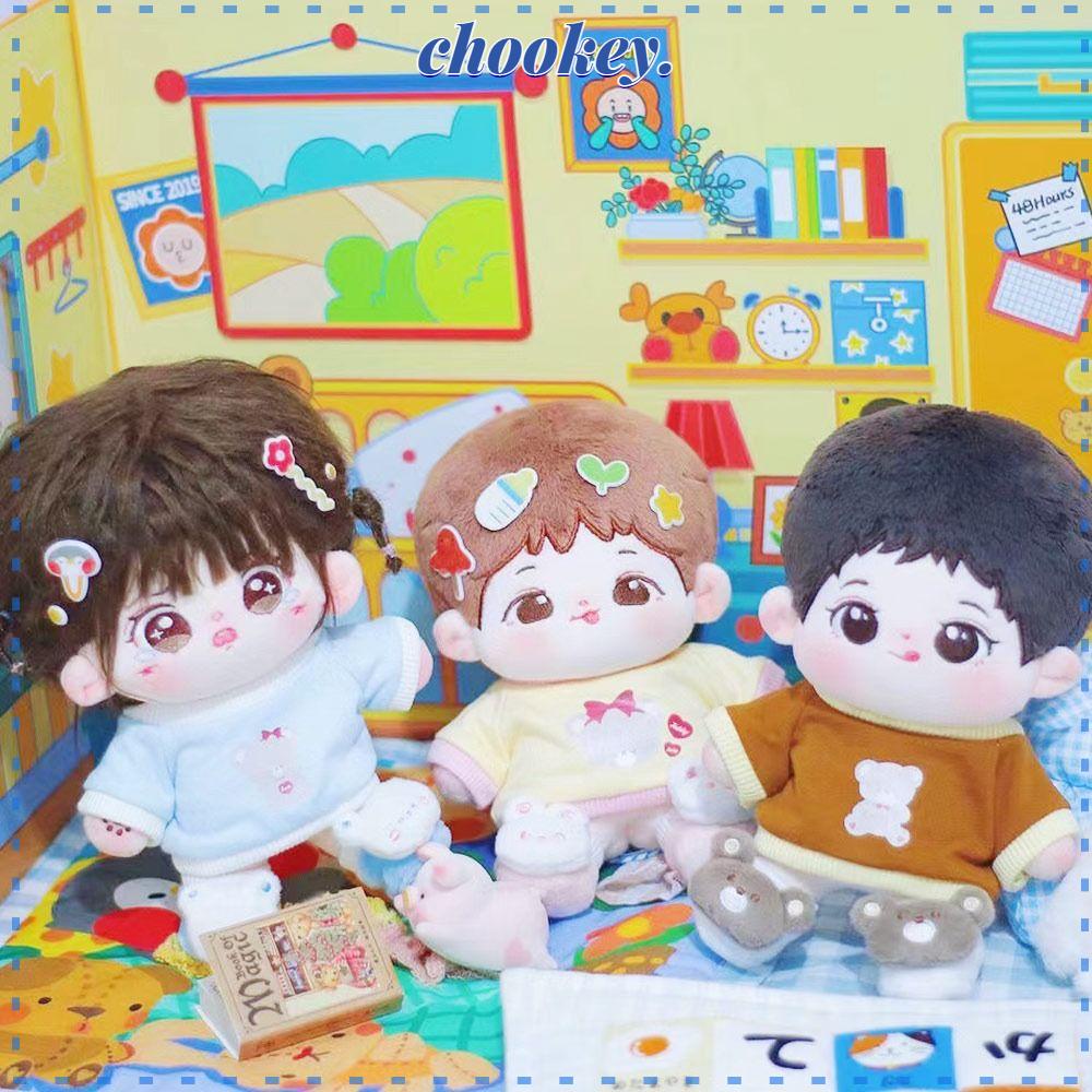 CHOOKEY Bộ Quần Áo Cotton Dành Cho Búp Bê 20cm