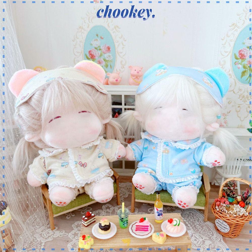 CHOOKEY Búp Bê Vải Cotton Đính Nơ Nhiều Màu Xinh Xắn