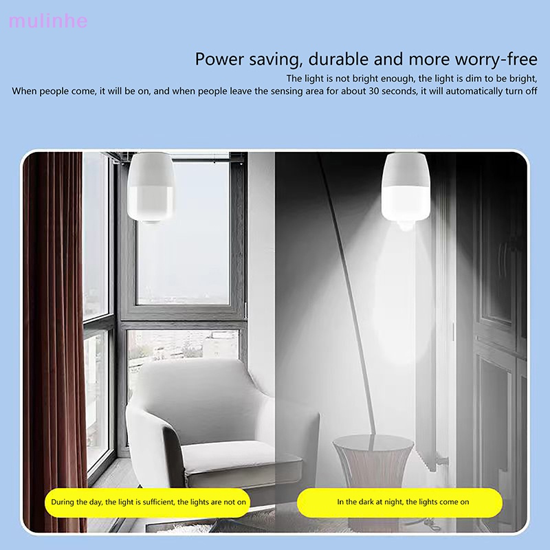 Bóng Đèn LED Thông Minh 6W 9W 13W E27 220V Có Cảm Biến Âm Thanh Tiện Dụng