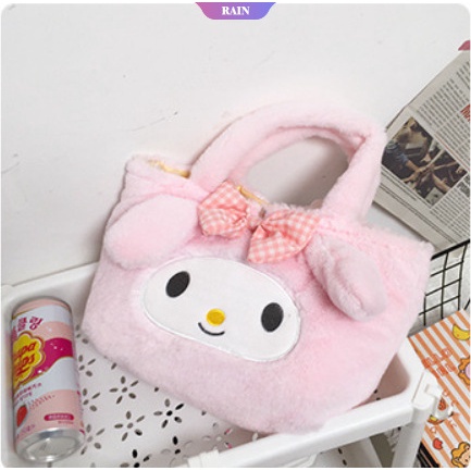 Sanrio Túi Xách Đeo Vai Hình Kuromi My Melody Cinnamoroll Lotso StellaLou Pooh Nhồi Bông Quà Tặng Cho Nữ [RAIN]