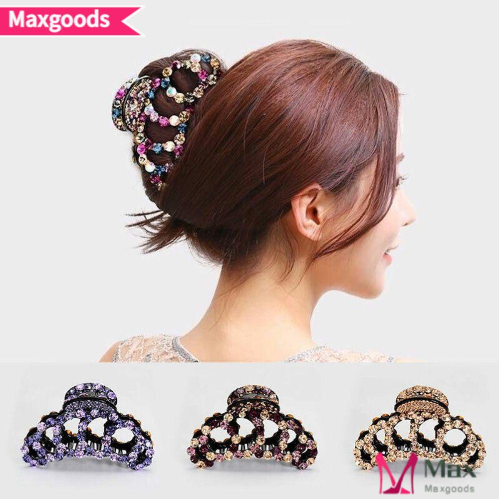 MAXG Kẹp Tóc Càng Cua Lớn Đính Pha Lê Sang Trọng Cho Nữ