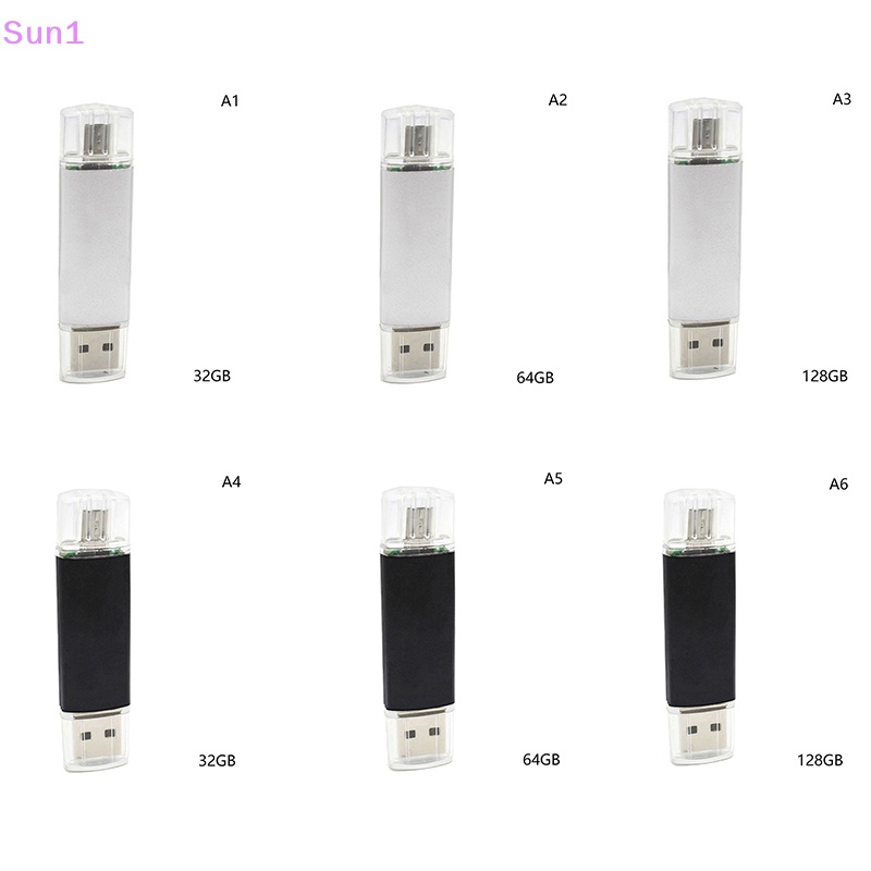 Ổ Đĩa USB Tốc Độ Cao 128GB 64GB 32GB USB A OTG 2 Trong 1