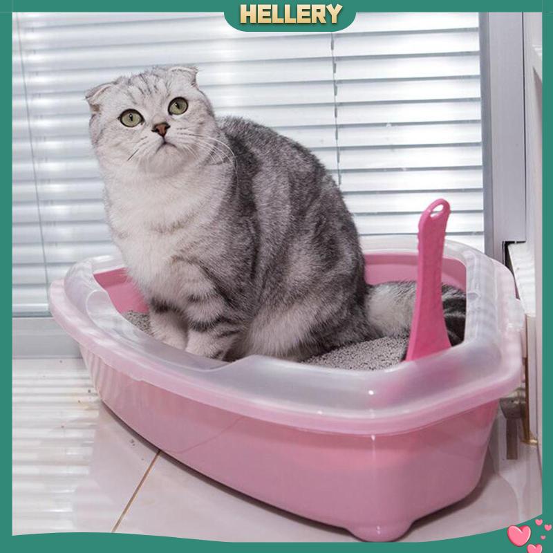 Khay Đựng Cát Vệ Sinh Hình Tam Giác Gắn Góc Giường Cho Mèo Cưng