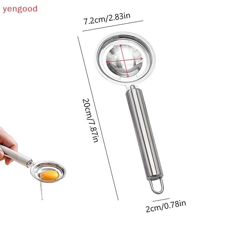 Dụng Cụ Tách Lòng Đỏ Trứng Bằng Inox Cán Dài Tiện Dụng