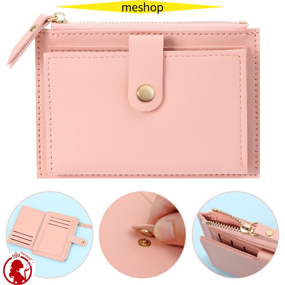 ME Ví Da PU Mini Màu Trơn Thời Trang