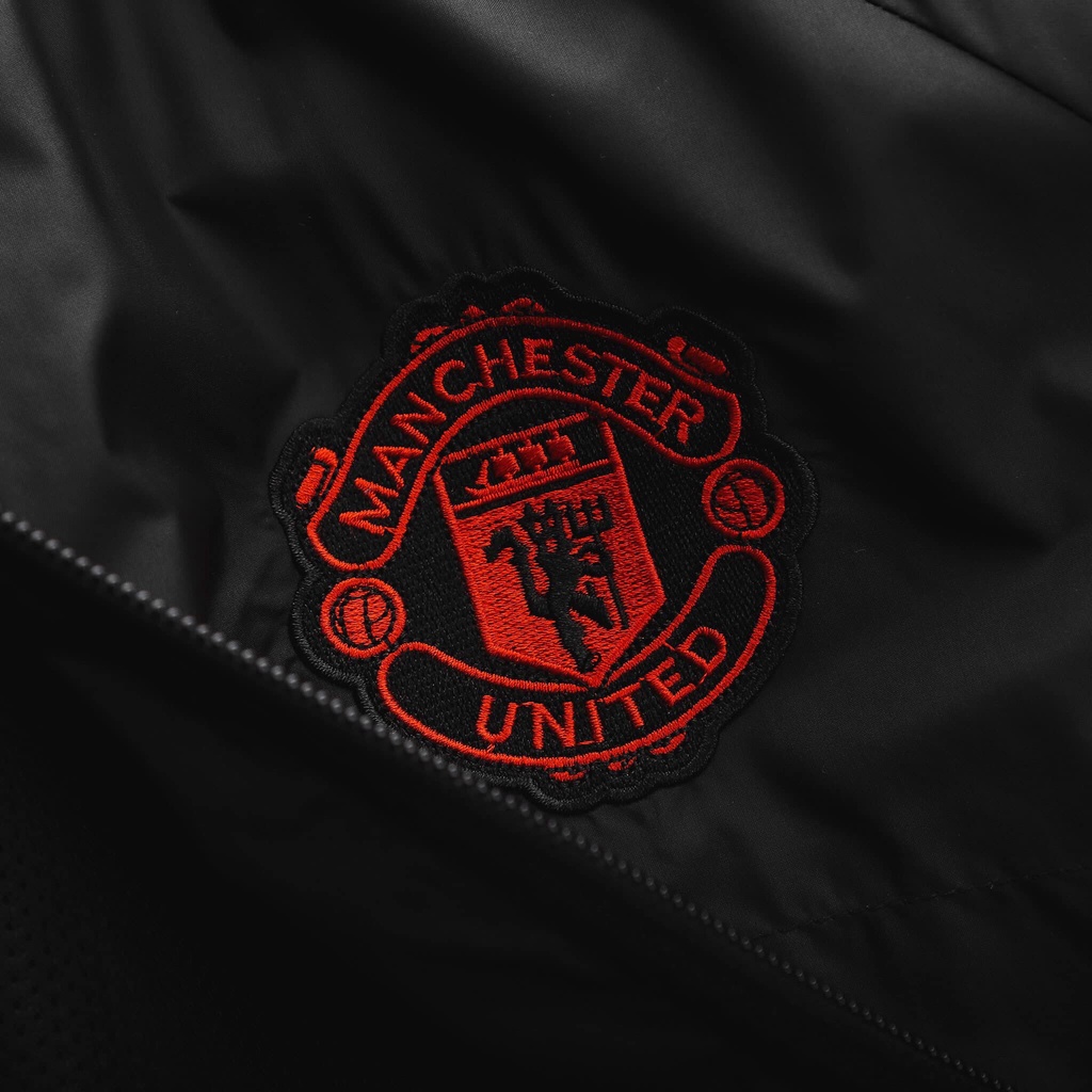 Áo Khoác Gió Bomber Adidas MUFC Performance-VNXK- Đen