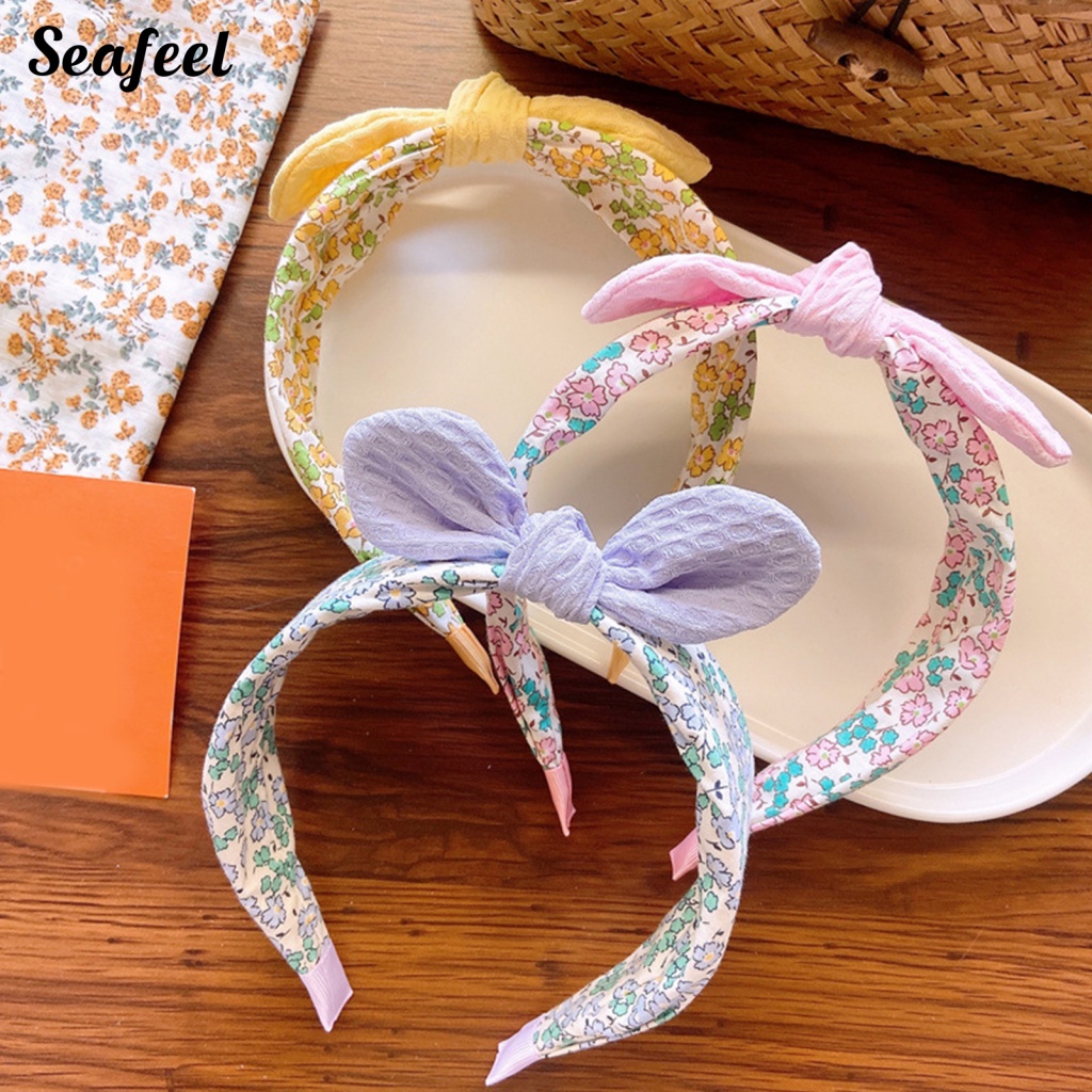 Băng Đô Cài Tóc Bản Rộng Chống Trượt Màu Sắc Tương Phản Cho Nữ