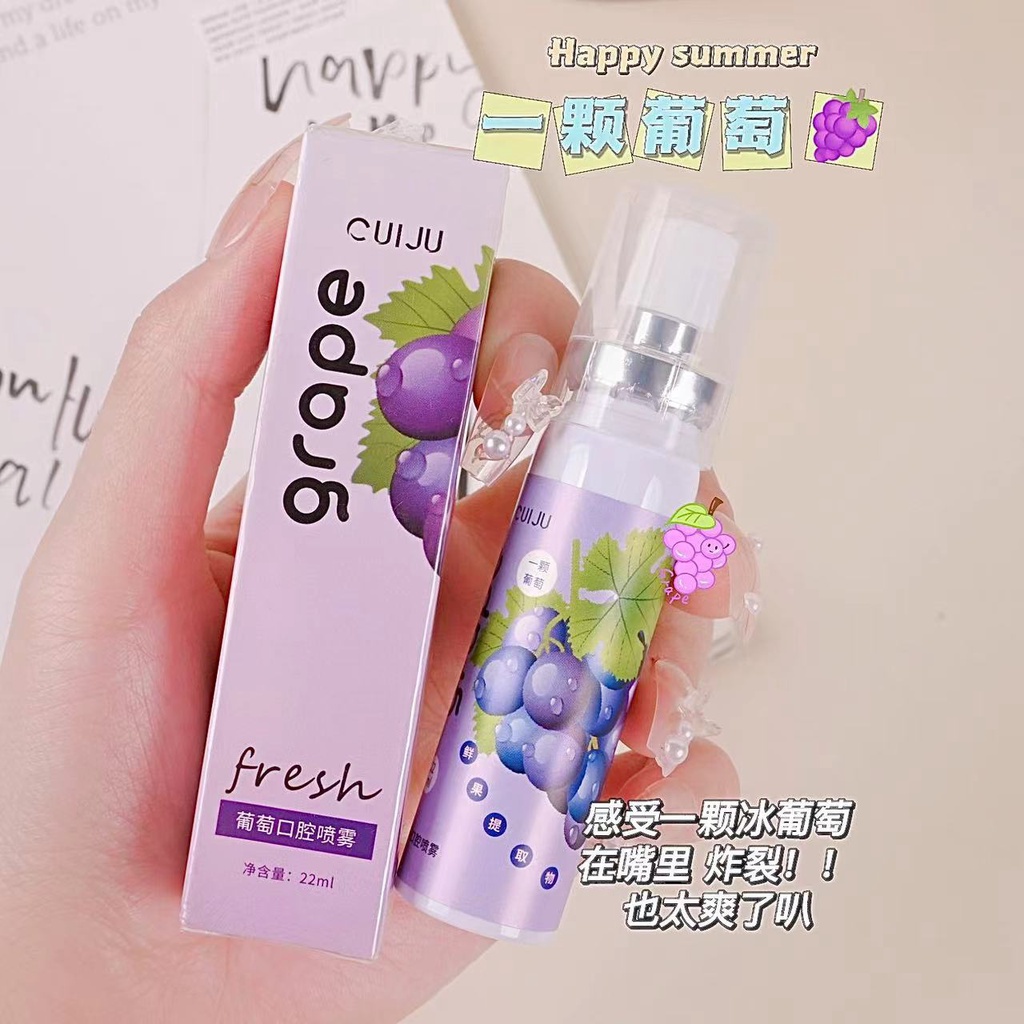 Chai Xịt 22ml Lâu Trôi Hương Thơm Tươi Mát Loại Bỏ Hơi Thở Xấu
