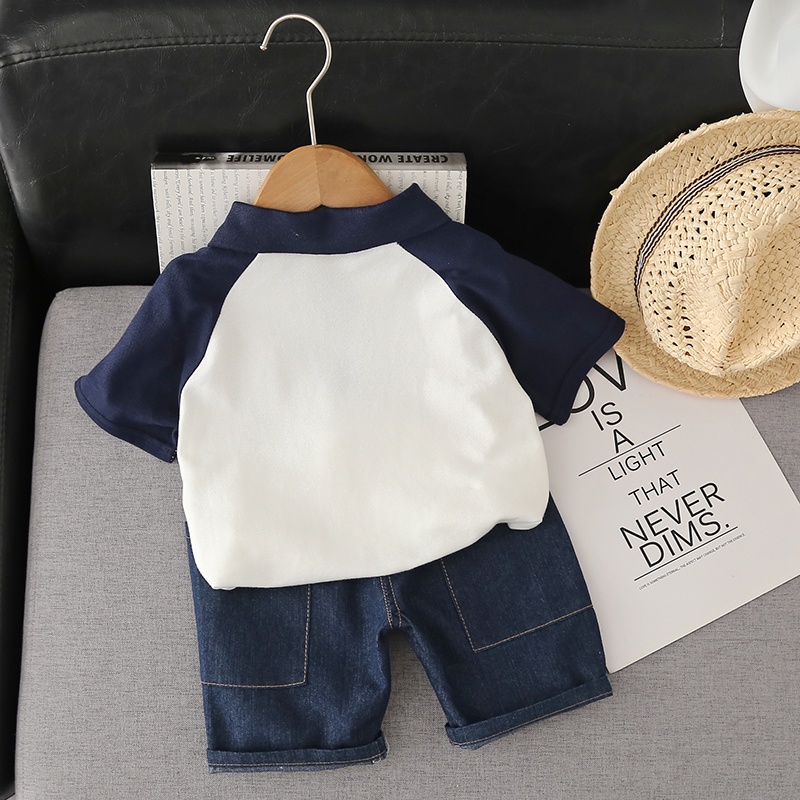 Set Áo Thun Tay Ngắn + Quần Thời Trang Cho Bé