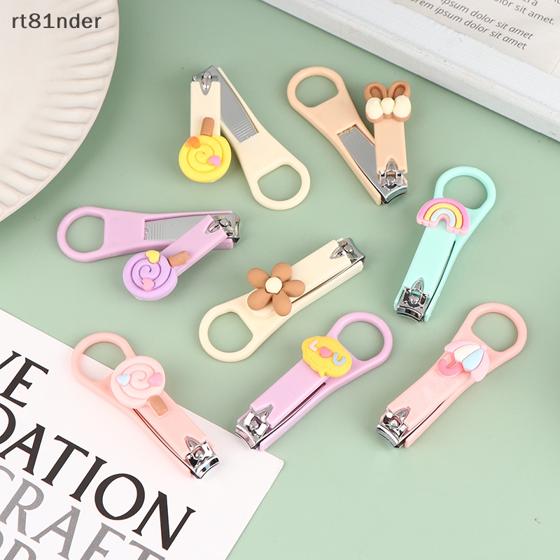 Rt Kéo Cắt Móng Tay Hoạt Hình Dễ Thương Màu Sắc Ngẫu Nhiên Cho Bé