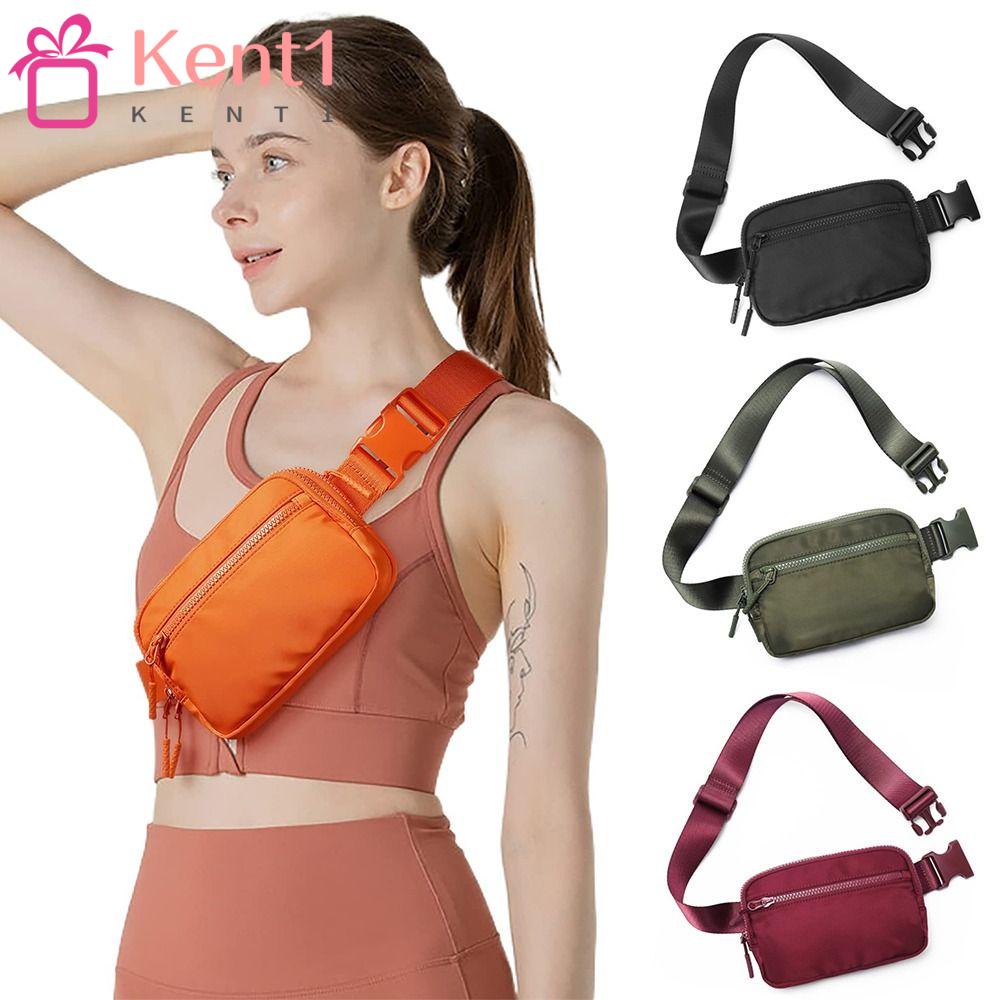 KENT1 Túi Đeo Hông / Thắt Lưng Trọng Lượng Nhẹ Với 4 Túi Dây Khóa Kéo Mini Có Thể Điều Chỉnh Để Tập Thể Dục / Chạy Bộ / Leo Nú