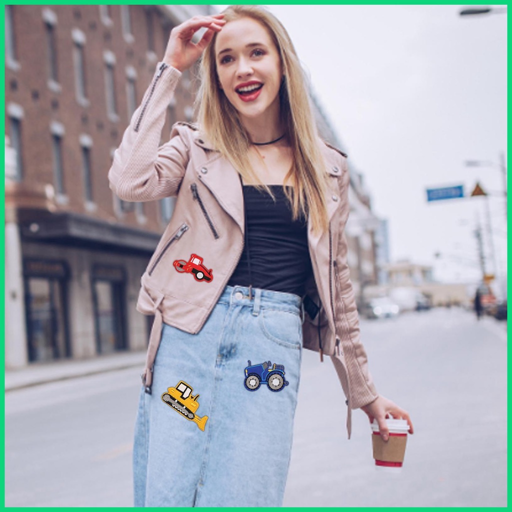 Set 10 Miếng Vá Ủi Quần Áo Hình Hoạt Hình Xinh Xắn