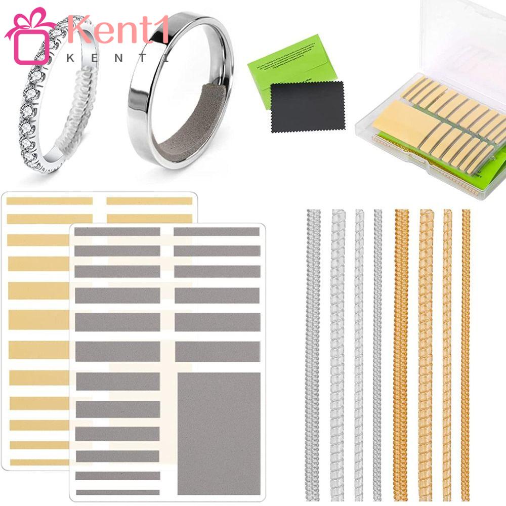 KENT1 Bộ 47 Vòng Xoắn Bản Rộng Điều Chỉnh Được Kích Thước Nhẫn Vô Hình Cho Nữ