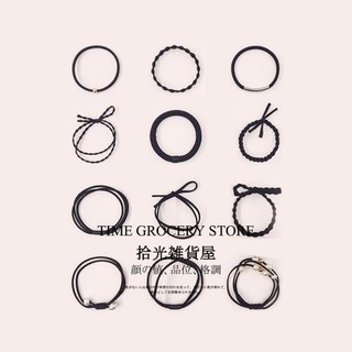 Set bộ 12 dây buộc tóc chun Hàn Quốc