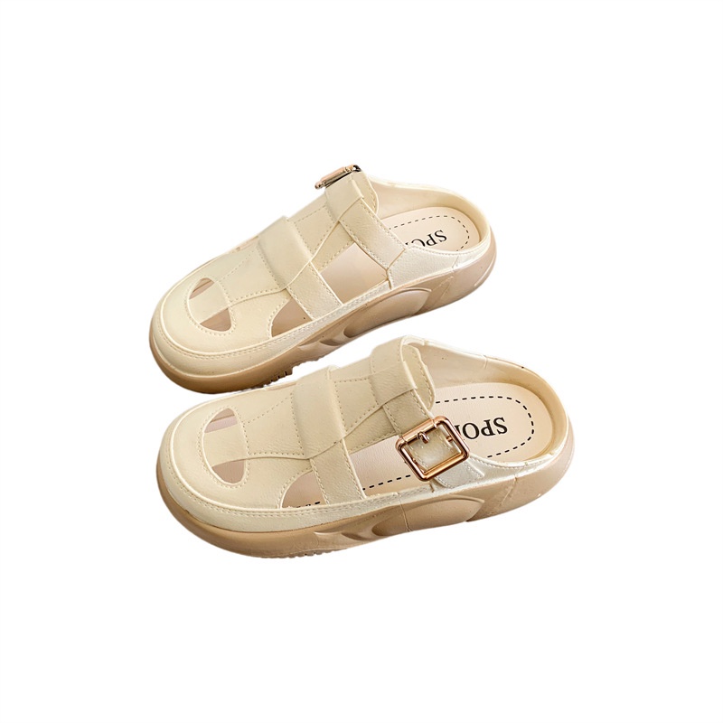 Giày Sandal Đế Dày Thời Trang Đi Biển Mùa Hè Cho Nữ