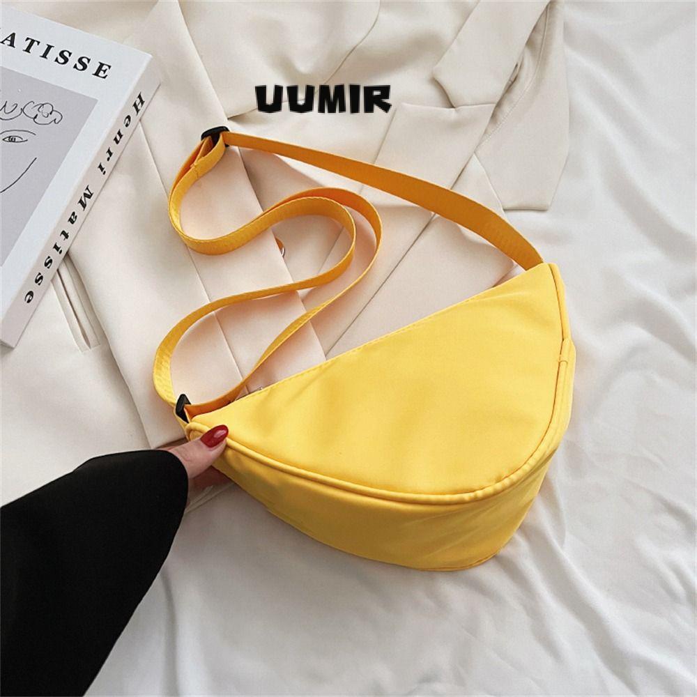 UUMIR Túi Đeo Chéo Hình Tam Giác Bằng Nylon Màu Sắc Đơn Giản Sức Chứa Lớn