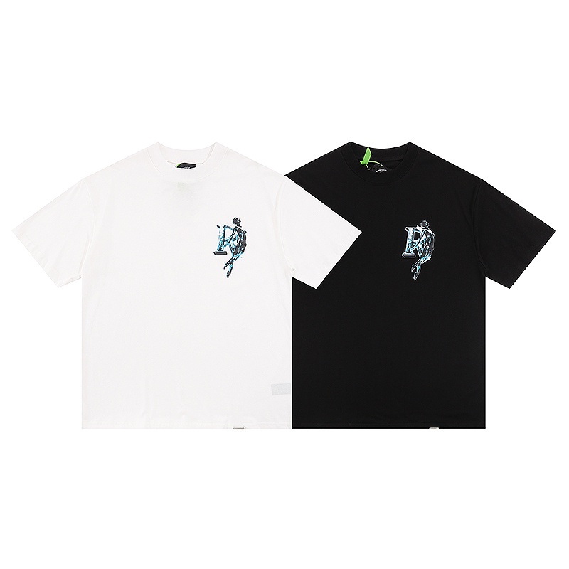 Rep88res88ent88-áo Thun Tay Ngắn In Hình Nữ Thần Kim Loại Mới