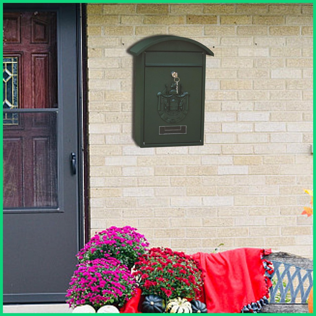 Hộp Thư Gắn Tường Bằng Kim Loại Sức Chứa Lớn Tiện Dụng