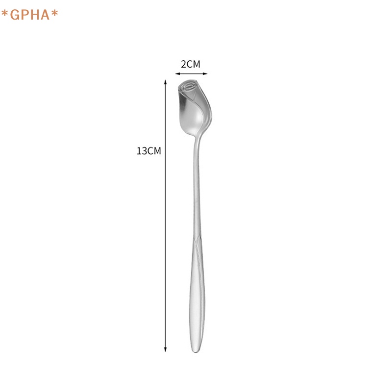 Muỗng Cà Phê Cán Dài Bằng Thép Không Gỉ Mới