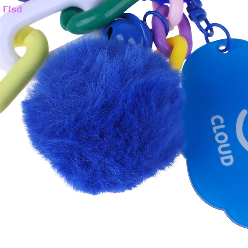 {Ffsd} Móc Khóa Điện Thoại Di Động Mặt Hình Đám Mây Mặt Cười Hoạt Hình Dễ Thương Trang Trí Điện Thoại / Chìa Khóa Xe Hơi