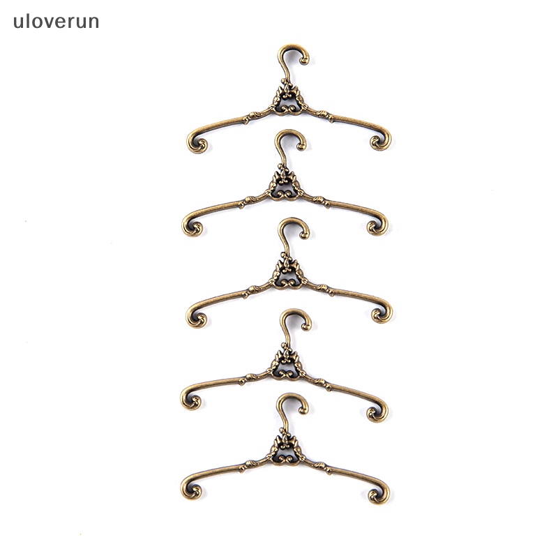 Set 5 Móc Treo Quần Áo Búp Bê Blyth 1 / 6 ob11 4 / 6.5cm Bằng Kim Loại