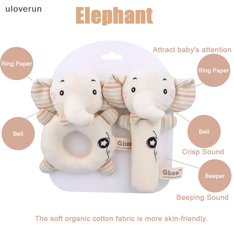 Lục Lạc Cầm Tay Hình Thú Nhồi Bông Mềm Mại Dễ Thương Cho Bé