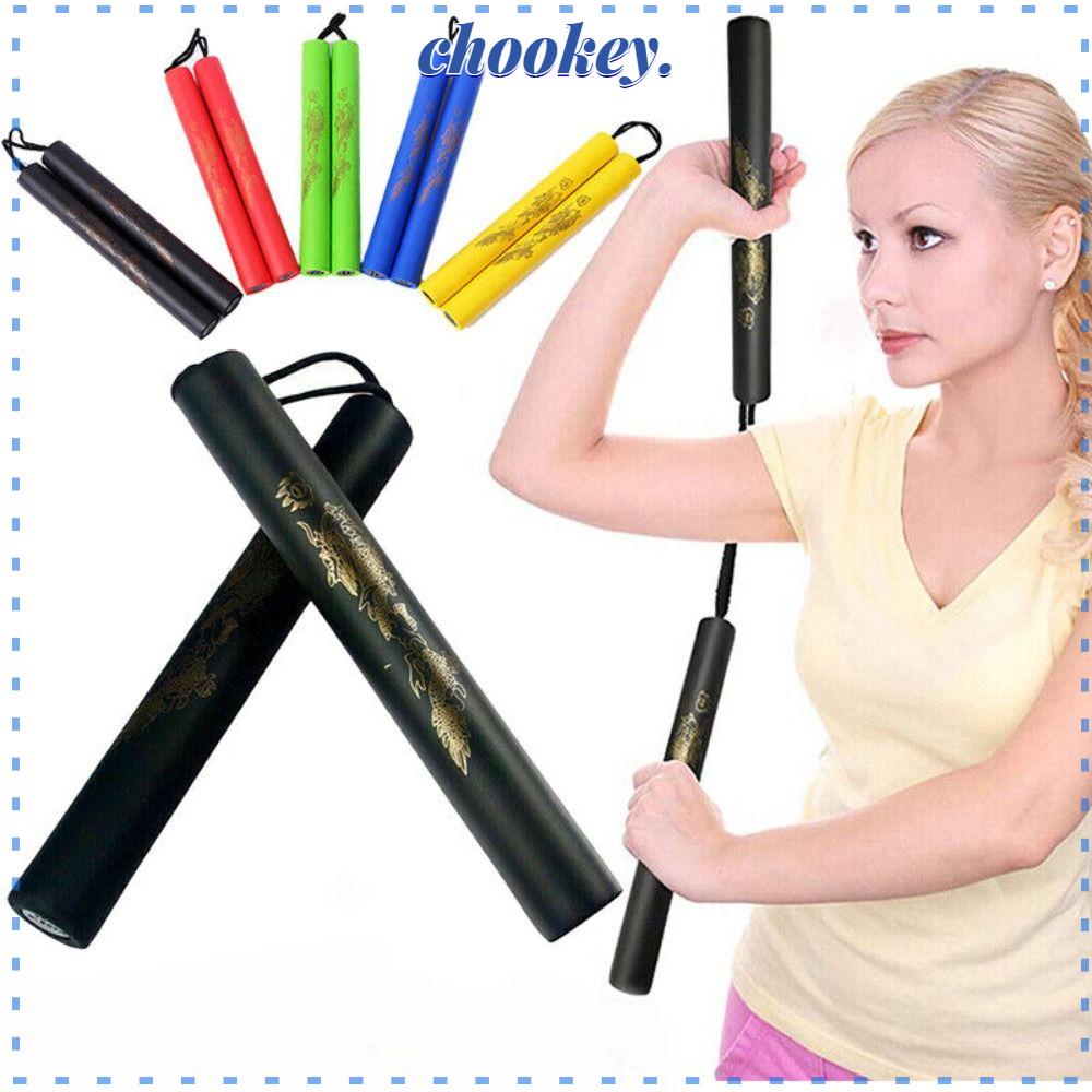 CHOOKEY Dây Xốp Nunchucks Khối Lượng Nhẹ Hỗ Trợ Luyện Tập Võ Thuật Kung Fu