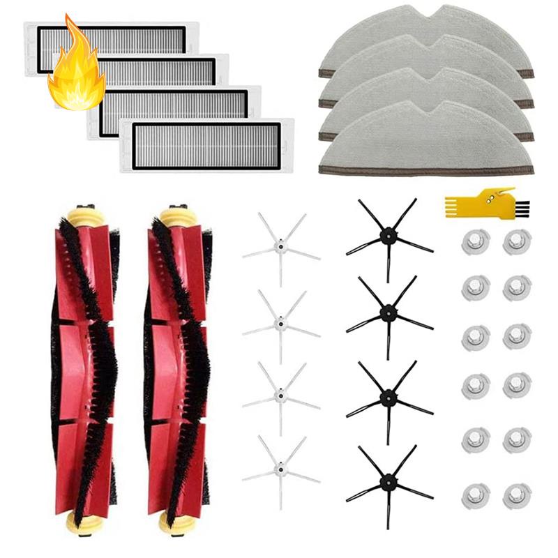 Bộ Phụ Kiện Thay Thế Dành Cho Rô Bốt Hút Bụi Xiaomi Roborock S6 MaxV S6 Pure S5 Max S6 S50 E25 E20 E35