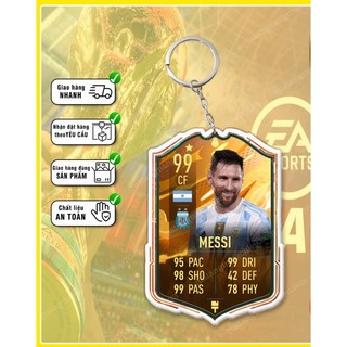Móc khóa messi- móc khóa thẻ cầu thủ- đăng hoàng shop