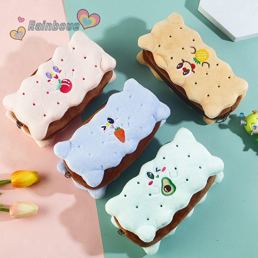 RAINBOW Túi Đựng Bút Cỡ Lớn Hình Hamburger Ngộ Nghĩnh Ốp