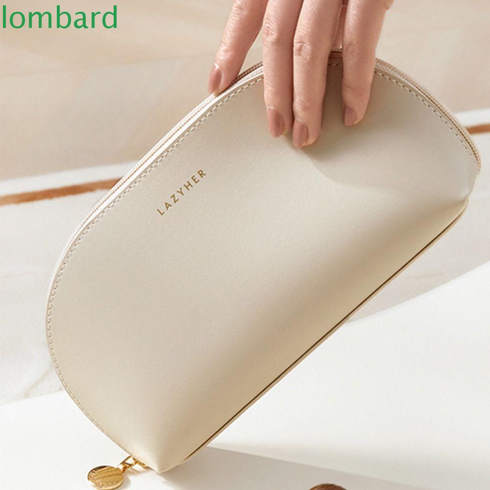 LOMBARD Túi Đựng Mỹ Phẩm Da PU Chống Thấm Nước Sức Chứa Lớn Tiện Lợi Dễ Sử Dụng Dành Cho Cả Nam Và Nữ