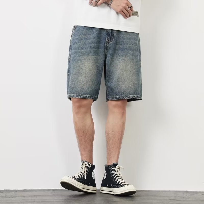 Quần Short Denim Mỏng 5 Tấc Phong Cách Đường Phố Thời Trang Mùa Hè Cho Nam