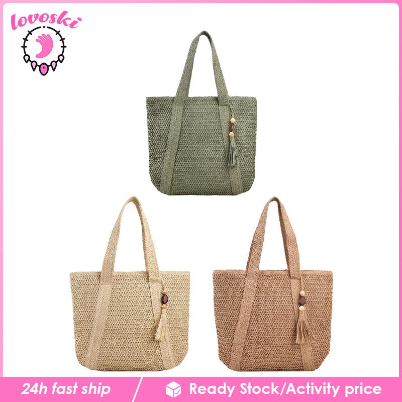 Túi Xách Đan Lát Phong Cách Boho Thời Trang Cho Nữ