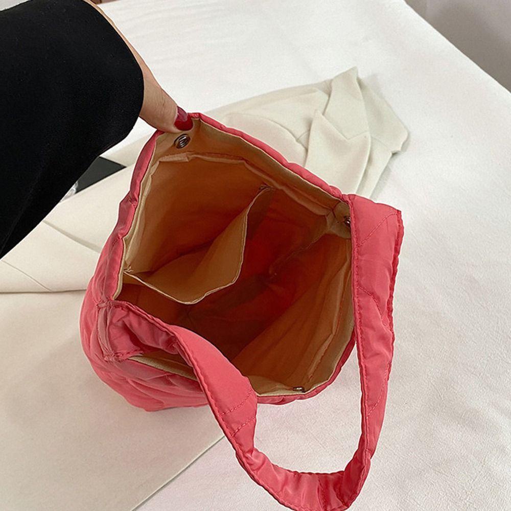 LOMBARD Túi Xách Cotton Cỡ Lớn Họa Tiết Kẻ Sọc Thanh Lịch Cho Đi Dã Ngoại